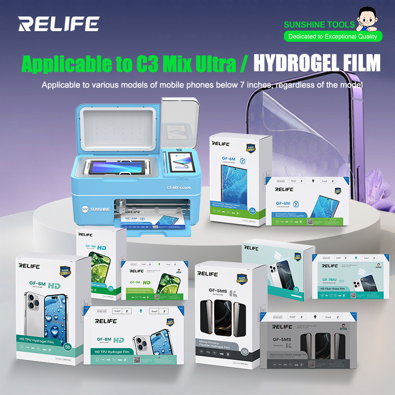 RELIFE GF-1M GF-5MS HD TPH Hyd - Screen Protector Cutter recension och pris
