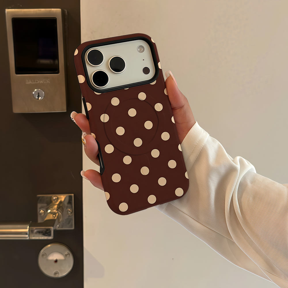 Brown Beige Polka Dot Phone Ca - Apple Iphone 15 Pro Max recension och pris